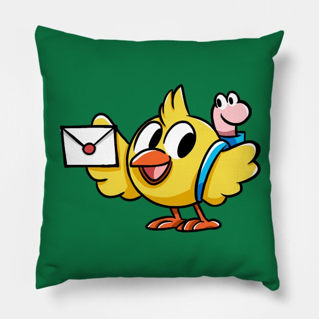 Chicken Wiggle SHARE Pillow by jwatsham