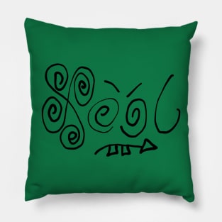 Fool. A cute, pretty design with hand written fool wording. Pillow