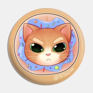 Ginger Cat Donut Pin