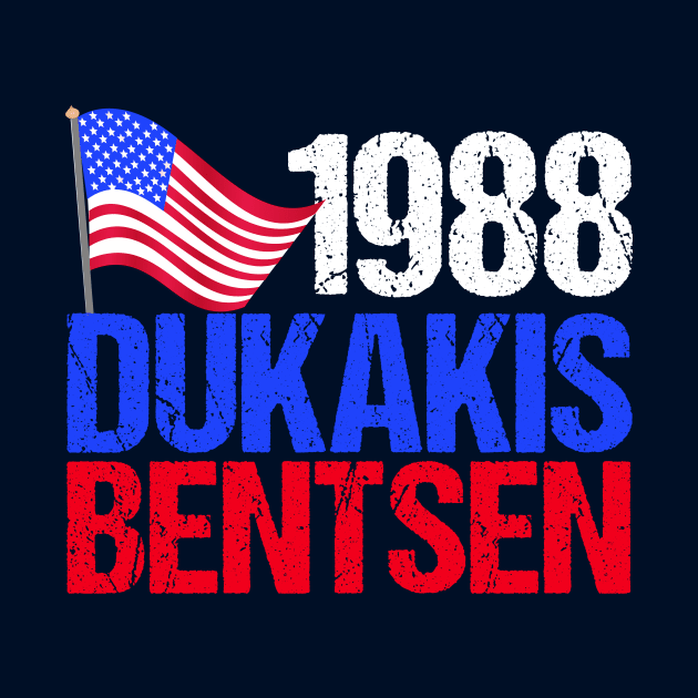 1988 Dukakis Bentsen Retro Election by epiclovedesigns