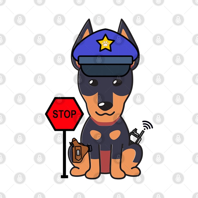 Funny Alsatian Policeman by Pet Station