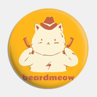 meow beard cat Pin