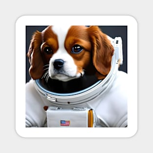 Cavalier King Charles Spaniel as Astronaut Magnet