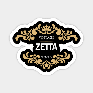 Zetta Name Magnet