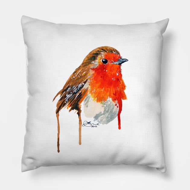 Robin Pillow by paintthemoment