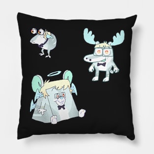 funnie jeff stickers Pillow