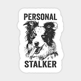 Border Collie Funny Dog Personal Stalker Magnet