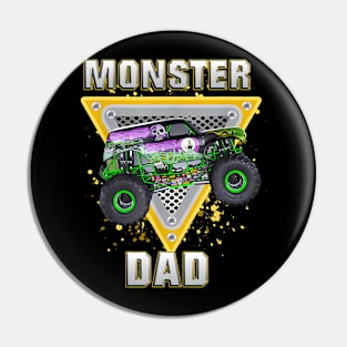 Monster Truck Dad Pin