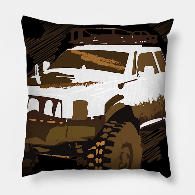 Off-Road Don't Follow Me You Won't Make It Pillow by c1337s