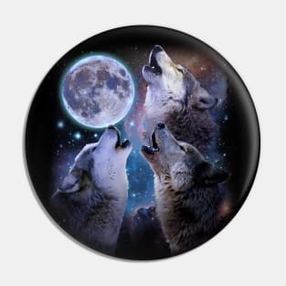wolves howling at the moon Pin