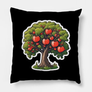 Apples Bloom Flora Vintage Meadow Leaf Pillow