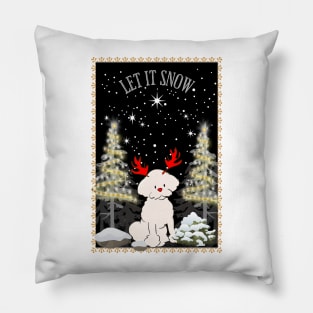 White Christmas Pillow