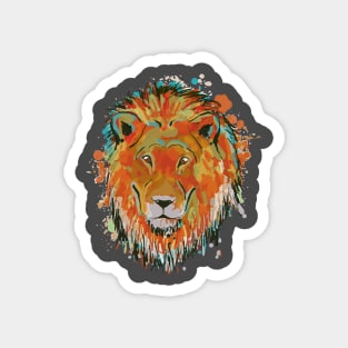 African Savannah Lion - Cool Hand Drawn Lion Apparel for Safari Lovers Magnet