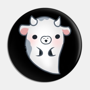 Friendly Ghost Cow Pin