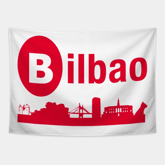 Bilbao Basque is not Spain Tapestry by reyboot