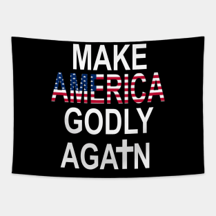 Make America godly again American Flag christian Faith Jesus Tapestry