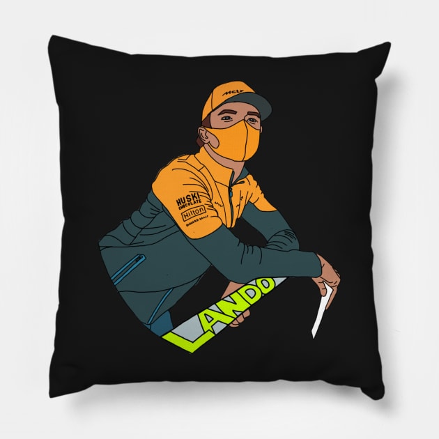 Lando Norris Pillow by crashstappen