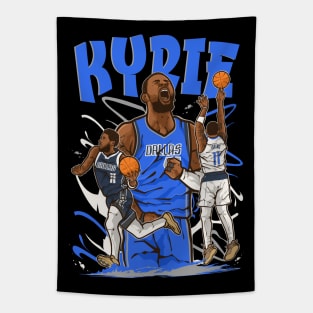Kyrie Irving Cartoon Tapestry