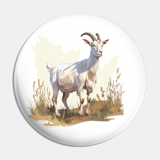 White Goat Pin