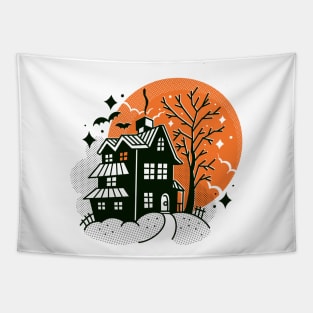 Halloween house Tapestry