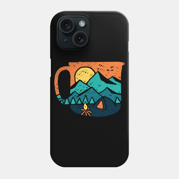 Coffee and Adventure Phone Case by quilimo