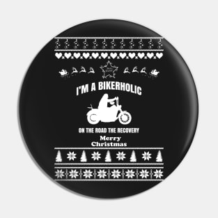 Merry Christmas BIKERHOLIC Pin