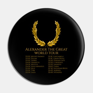 Ancient Greek Hellenic History - Alexander The Great World Tour Pin