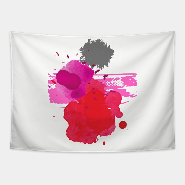 paint splash art Tapestry by MikeNotis