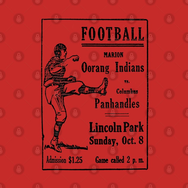 Oorang Indians -- Football Team -- Vintage Game Poster by CultOfRomance