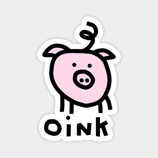 Kids Pink Pig Says Oink Animals Talk Magnet