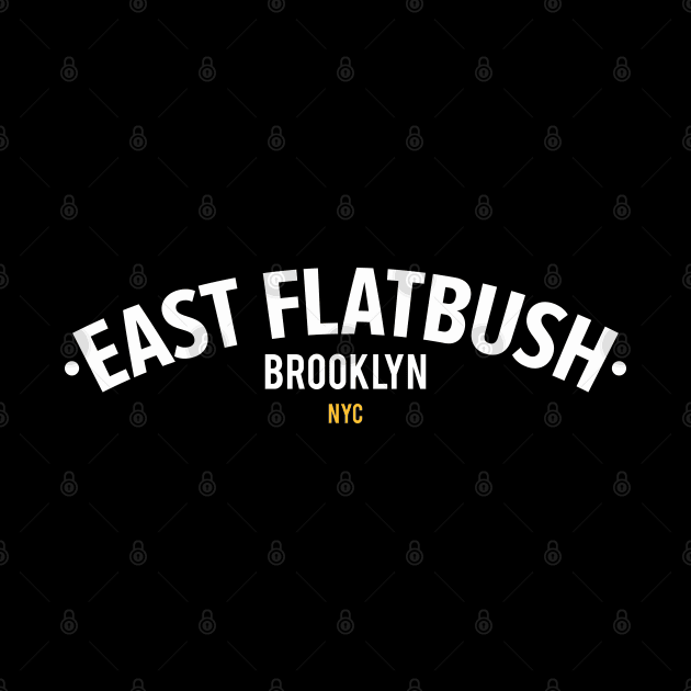 New York Brooklyn - East Flatbush Brooklyn Schriftzug - East Flatbush Logo by Boogosh