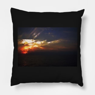 Abstract sunset Pillow