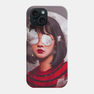 Moon girl Phone Case