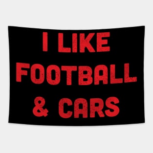 Football & Cars Tapestry