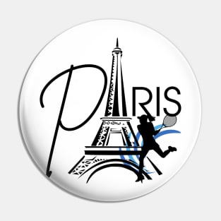 Paris summer games tennis Pin