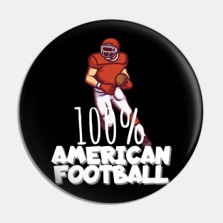 100% American football Pin