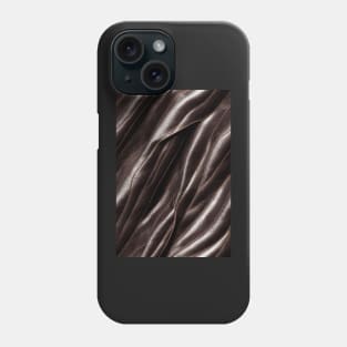 Black Imitation leather, natural and ecological leather print #4 Phone Case