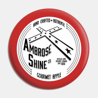 Ambrose Shine Co Logo (White) Pin