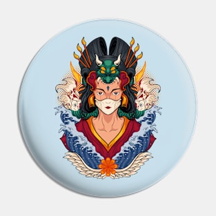 geisha character Pin