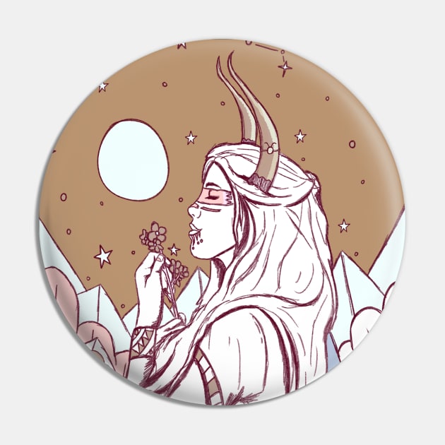 Taurus ghost girl Pin by Swadeillustrations