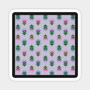 Spring Floral Pattern Design Magnet