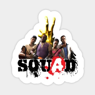 Left 4 Dead 2 Squad (black) Magnet