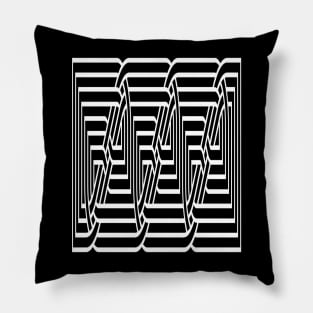 Decorative Rectangular Celtic Interwoven Knot Pattern 3 Pillow