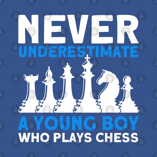 Young boy who plays Chess Chess Player by Toeffishirts