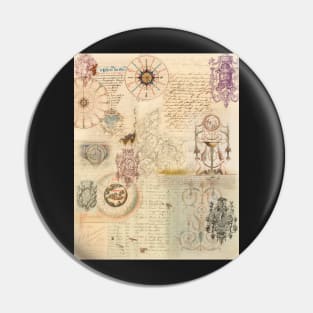 arcane messages baroque digital collage Pin