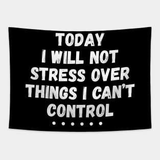 Today I Will Not Stress Over Things I Can't Control Tapestry