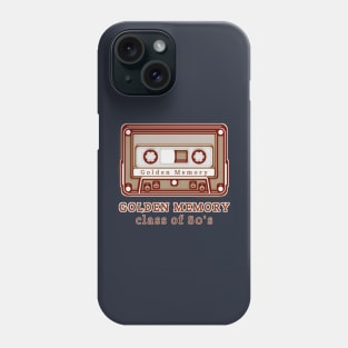 Golden Memory Class Of 80's Phone Case