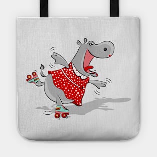 Hippo's vintage drive-in Tote