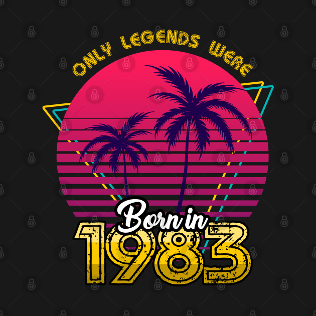 Born in 1983 T-Shirt by MarCreative