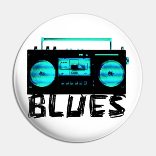 Blues Rock Radio for Blues Music Pin